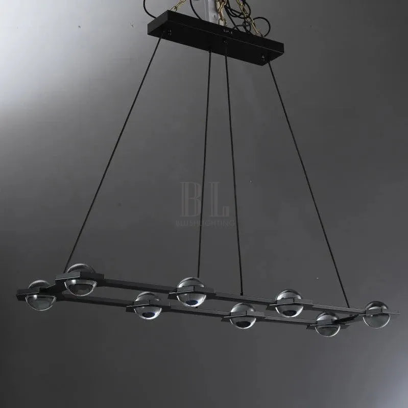 Eclatant Rectangular Chandelier 54" 72"-Blushlighting