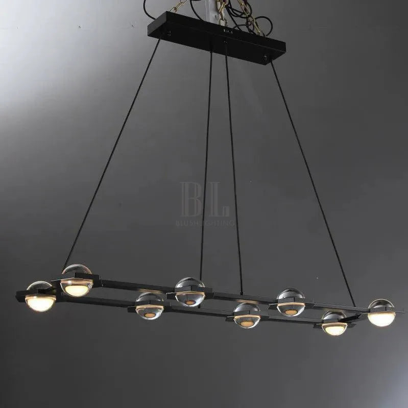 Eclatant Rectangular Chandelier 54" 72"-Blushlighting
