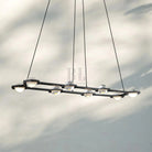 Eclatent Rectangular Chandelier 54" 72"-54"W x 16¼"D x 3½"H-Matte Black-