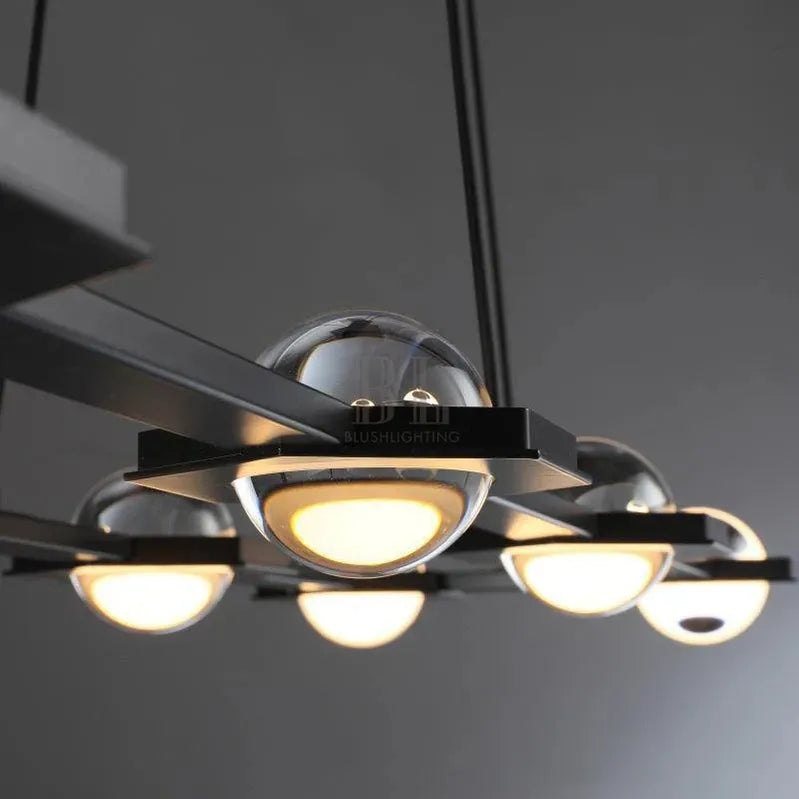 Eclatant Rectangular Chandelier 54" 72"-Blushlighting