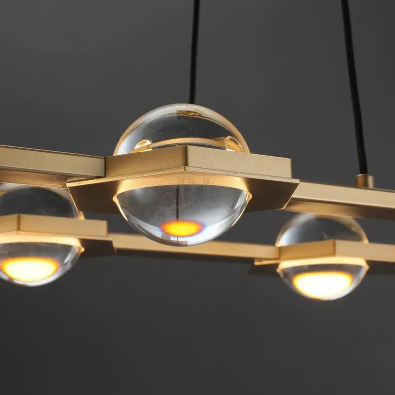 Eclatant Rectangular Chandelier 54" 72"-Blushlighting