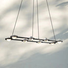 Eclatent Rectangular Chandelier 54" 72"-54"W x 16¼"D x 3½"H-Matte Black-