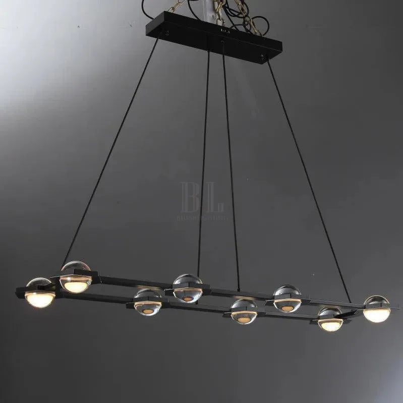 Eclatant Rectangular Chandelier 54" 72"-Blushlighting