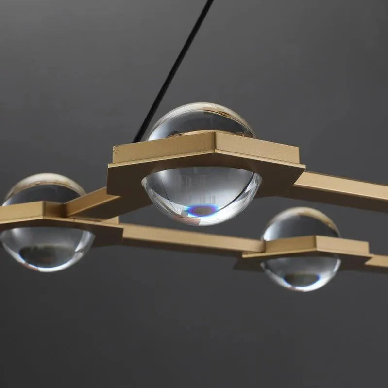 Eclatant Rectangular Chandelier 54" 72"-Blushlighting