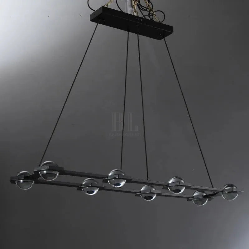 Eclatant Rectangular Chandelier 54" 72"-Blushlighting