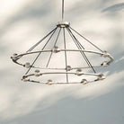Eclatent 2-Tier Round Chandelier 48" 60"-48'' 2-Tier Round-Polished Nickel-