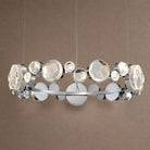 Eclipse Round Crystal Modern Chandelier - Ø30.7" × H5.5" (Ø78 × H14 cm)Blushlighting