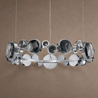 Eclipse Round Crystal Modern Chandelier - Ø30.7" × H5.5" (Ø78 × H14 cm)Blushlighting