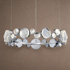 Eclipse Round Crystal Modern Chandelier - Ø30.7" × H5.5" (Ø78 × H14 cm)Blushlighting
