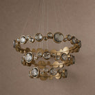 Eclipse Round Crystal Modern Chandelier - Ø30.7" × H5.5" (Ø78 × H14 cm)Blushlighting
