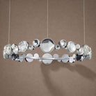 Eclipse Round Crystal Modern Chandelier - Ø30.7" × H5.5" (Ø78 × H14 cm)Blushlighting