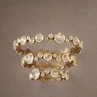 Eclipse Round Crystal Modern Chandelier - Ø30.7" × H5.5" (Ø78 × H14 cm)Blushlighting