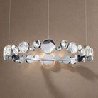 Eclipse Round Crystal Modern Chandelier - Ø30.7" × H5.5" (Ø78 × H14 cm)Blushlighting