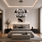 Eclipse Two Ring Modern Crystal Chandelier - Blushlighting