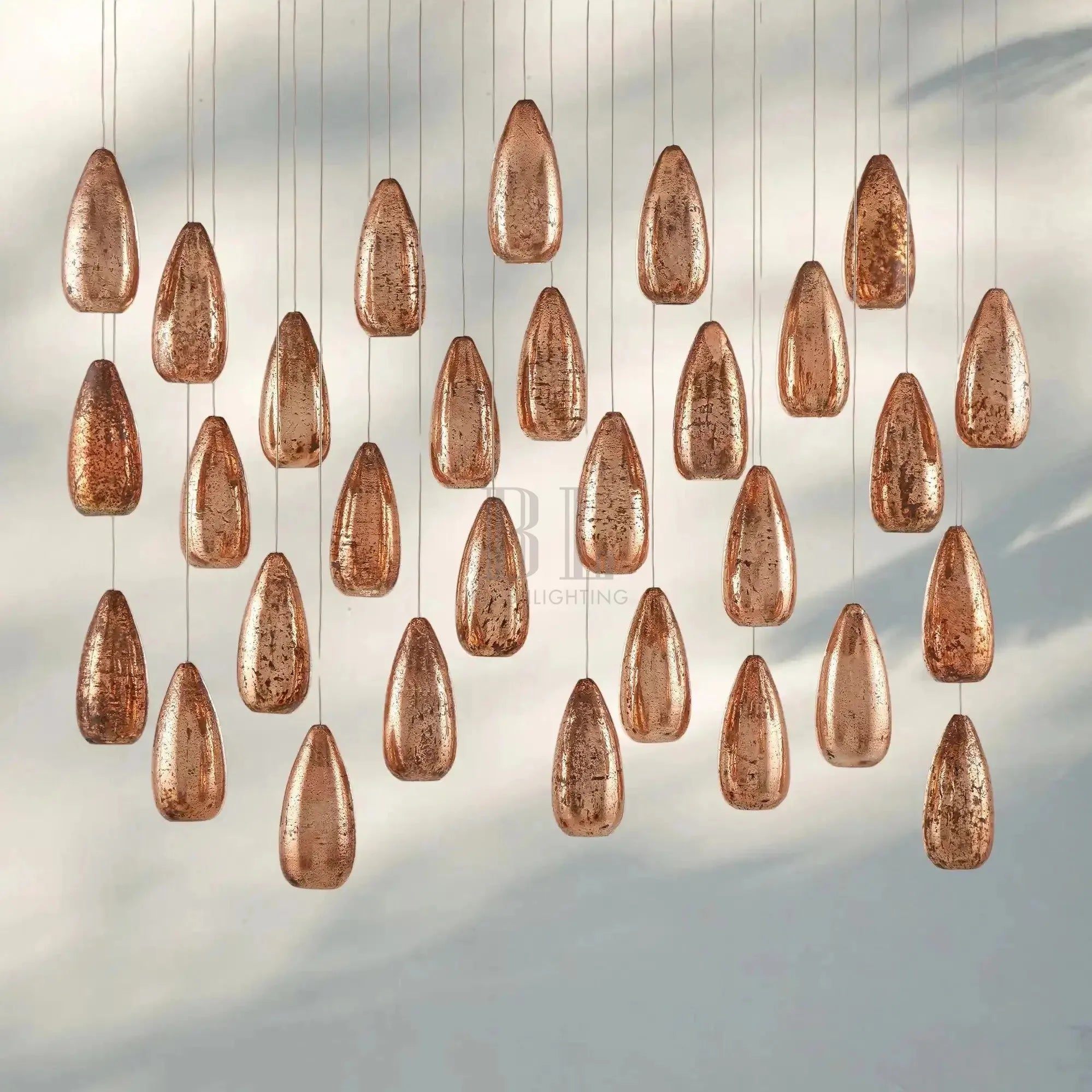Edda Linear Chandelier - Blushlighting