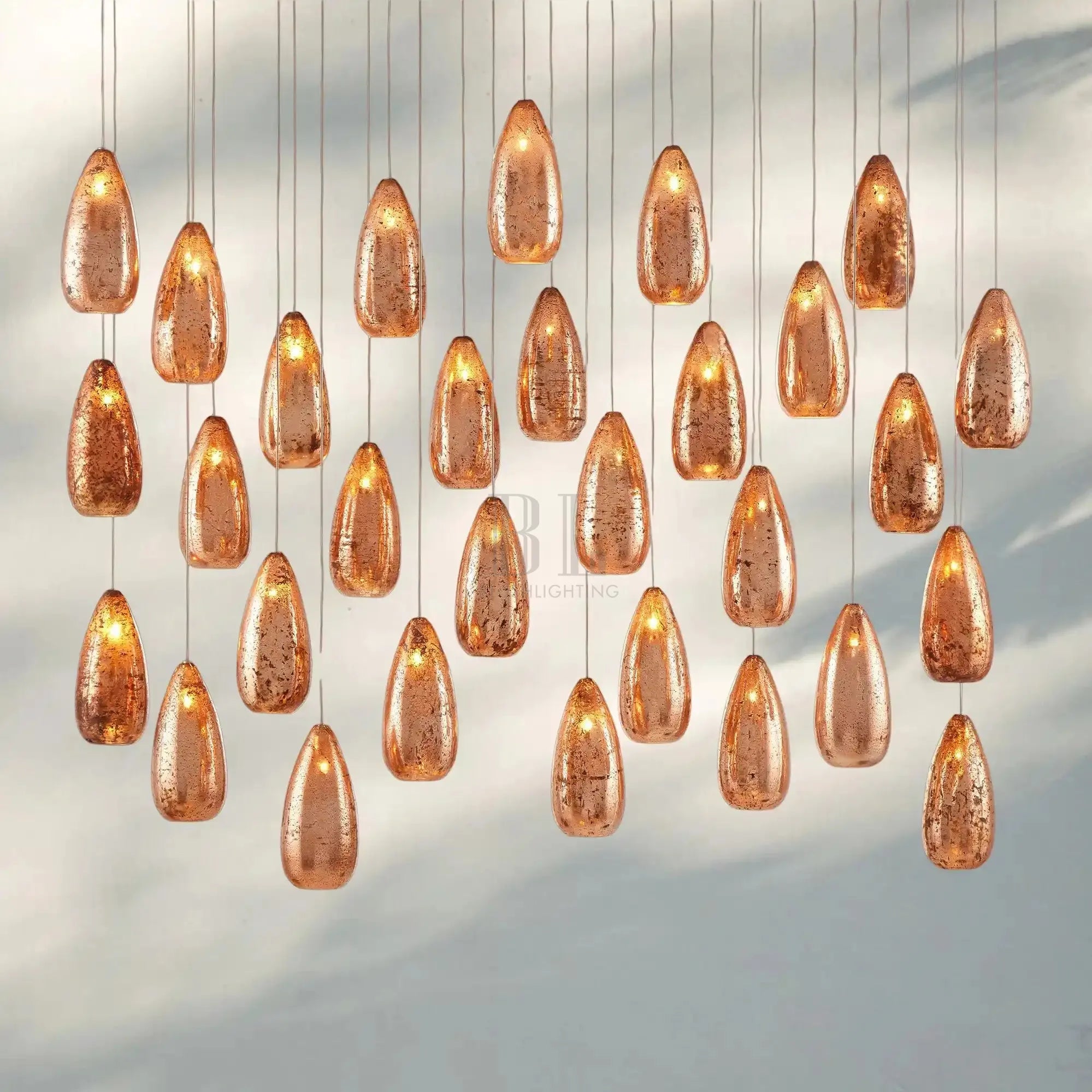 Edda Linear Chandelier - Blushlighting