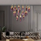 Eggplant - shaped Chandelier Purple Color - Blushlighting