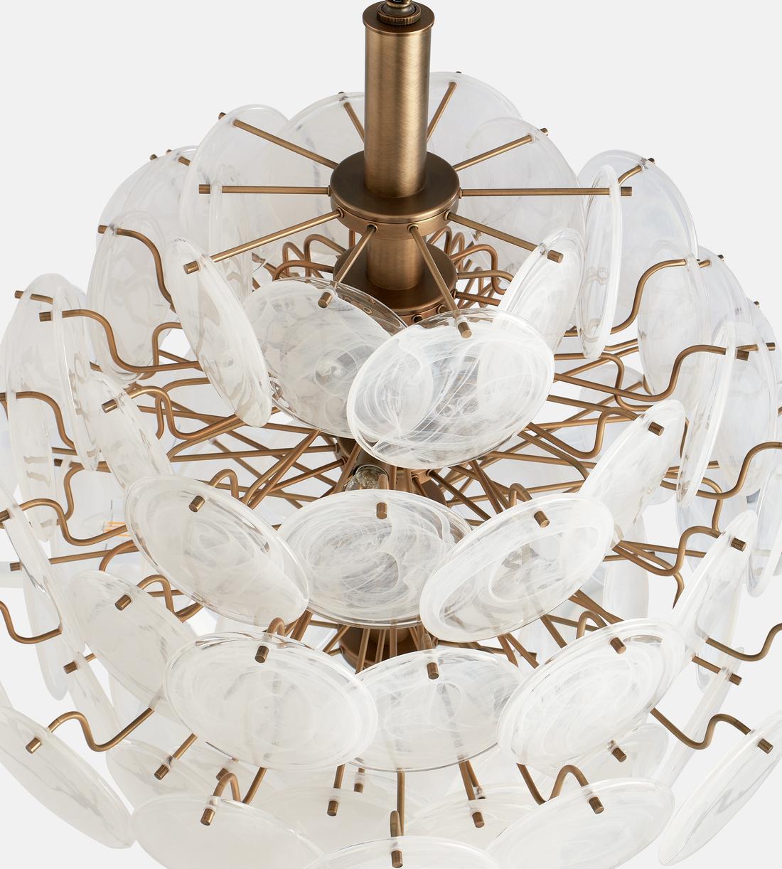 Elba Glass Large Chandelier - Blushlighting