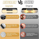 Elegant Black Alabaster Marble Wall Sconce Set of 2