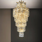 Elegant Crystal Chandelier for Duplex Villas-Chandelier-Blushlighting-6 tiers 70.87" D x 110.24" H-Blushlighting