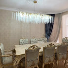 Elegant Crystal Icicle Chandelier in Branch Style for Dining Table Use-Chandeliers-Blushlighting