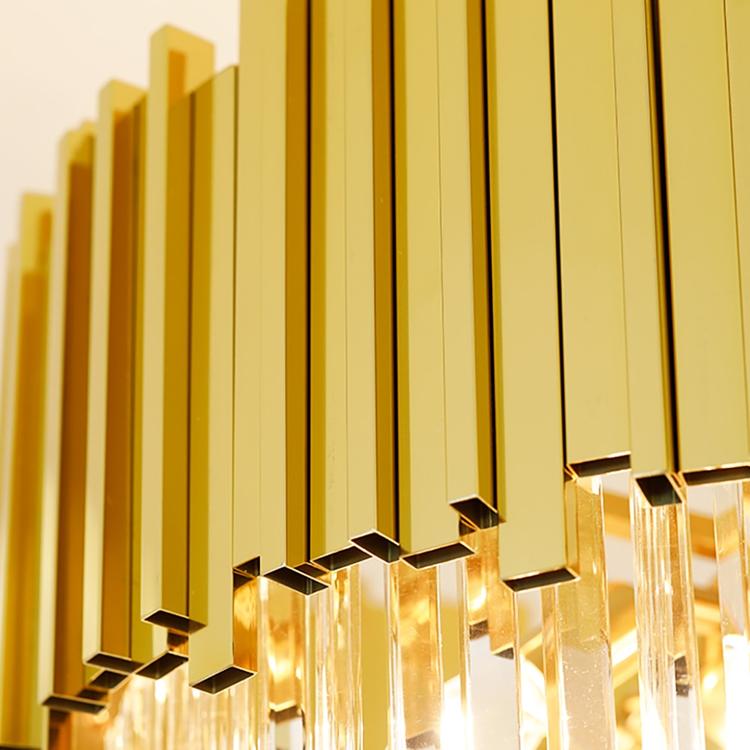 Elian Gillani 2-Story Crystal Chandelier - Diameter 50 cm ( 19.7 in ) x Height 160 cm ( 62.9 in )GoldBlushlighting