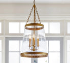 Elizabeth Glass Tapered Pendant (18") - Blushlighting