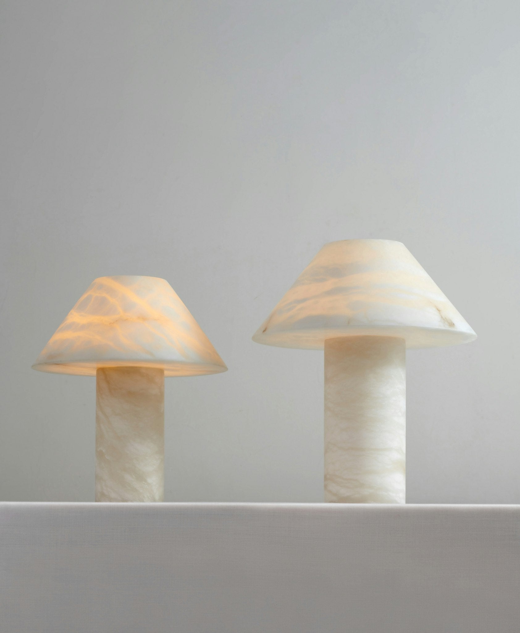 Ella Table Lamp Alabaster - Blushlighting