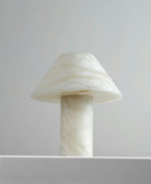 Ella Table Lamp Alabaster - Blushlighting