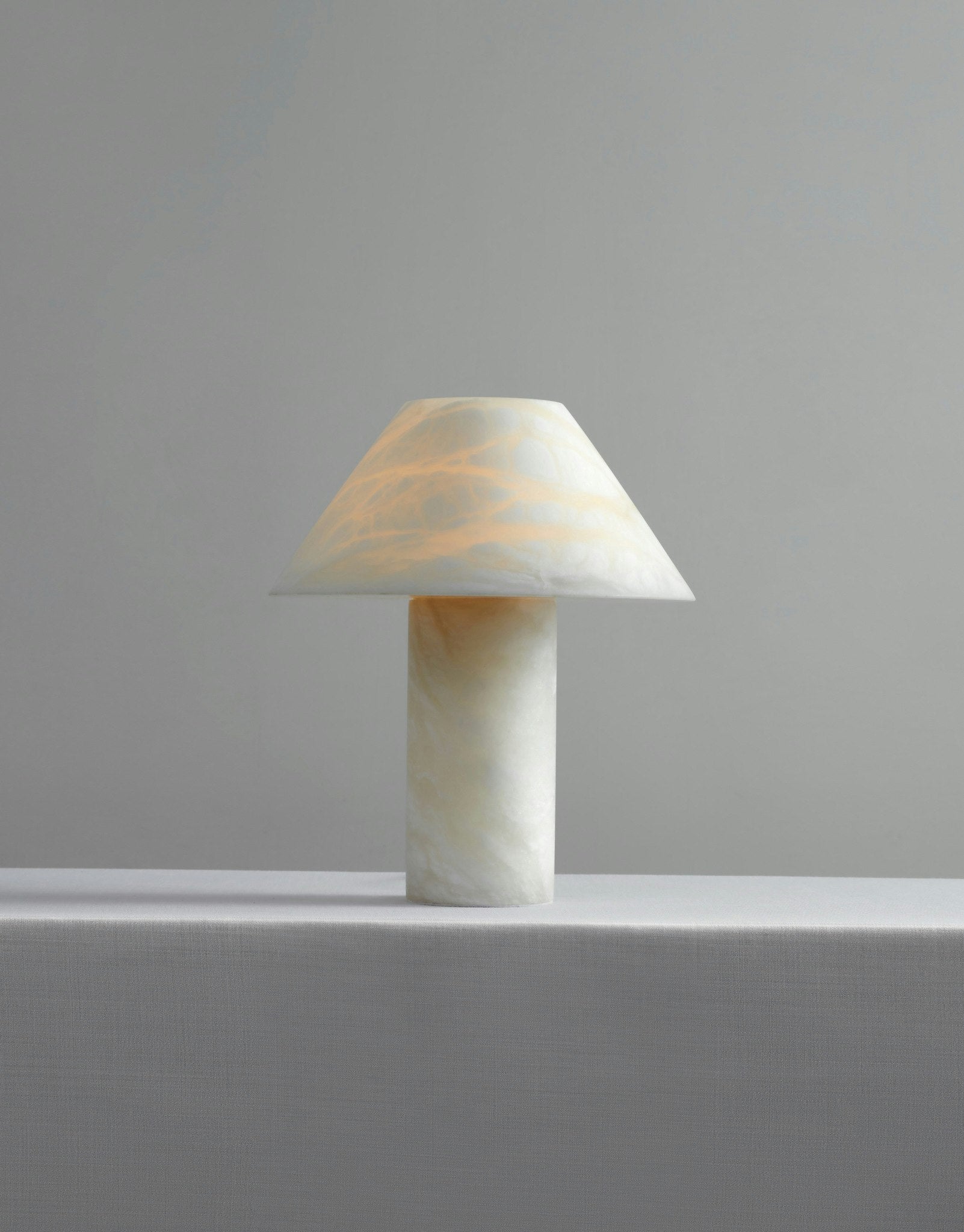 Ella Table Lamp Alabaster - Blushlighting