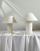 Ella Table Lamp Alabaster - Blushlighting