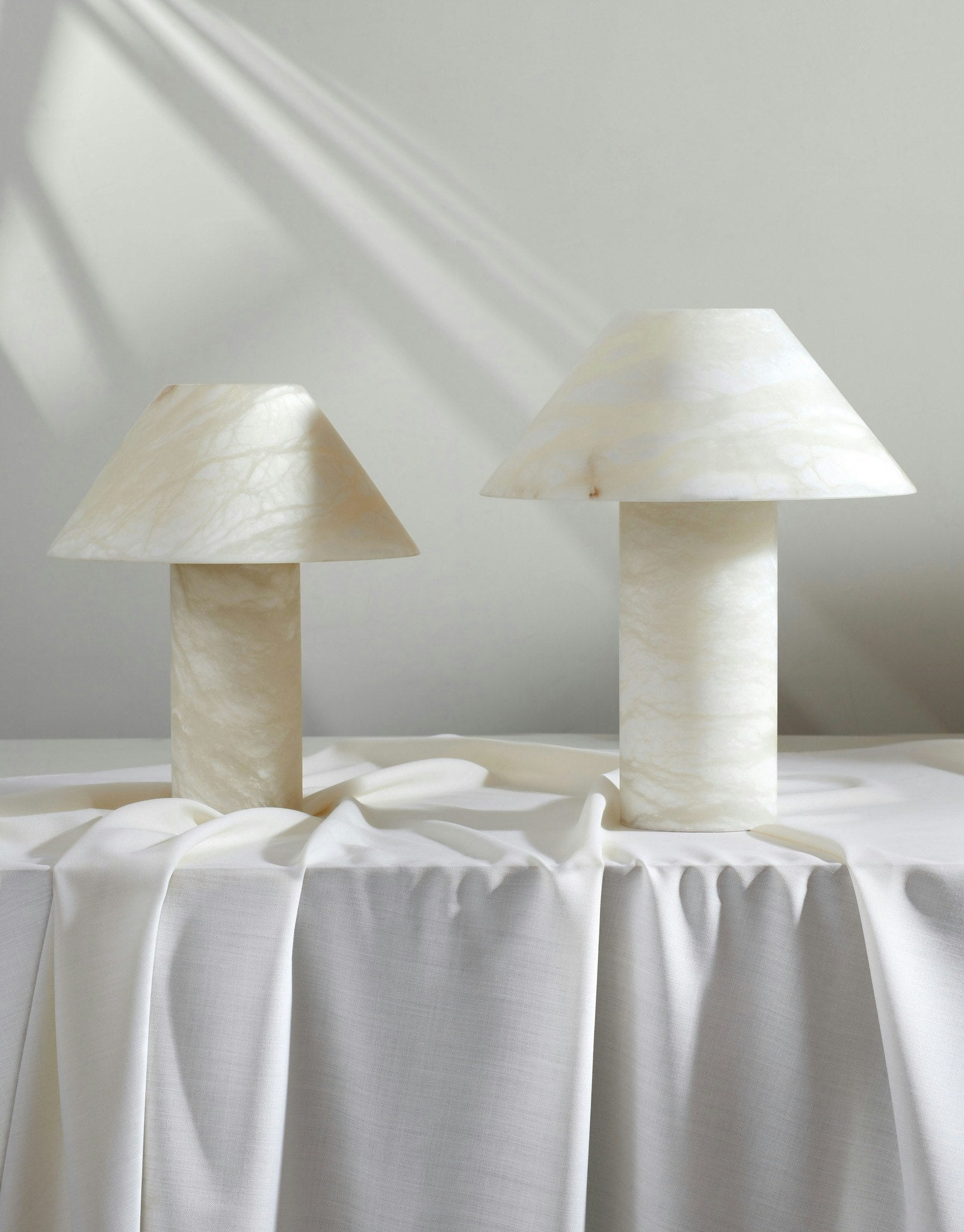 Ella Table Lamp Alabaster - Blushlighting