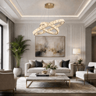 Ellery Crystal Galaxy Chandelier 37" - Blushlighting