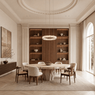 Ellery Crystal&Alabaster Round Ring Chandelier - Ø37.4" × H3" (Ø95 × H7.6 cm)Blushlighting