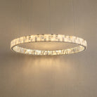 Ellery Crystal&Alabaster Round Ring Chandelier - Ø22.6" × H3" (Ø57.5 × H7.6 cm)Blushlighting