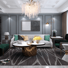 Ellie Modern Crystal Branch Chandelier - 39.37" diamBlushlighting