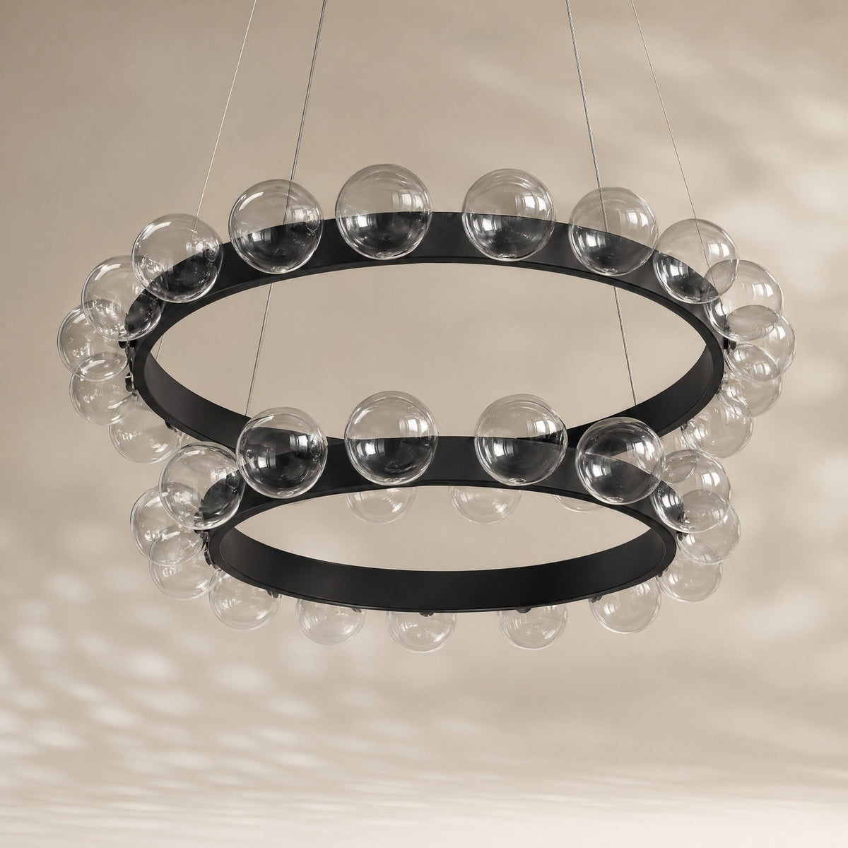 Ellison Bubbles Nested Glass Chandelier 31" - Blushlighting