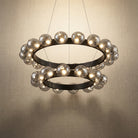 Ellison Bubbles Nested Glass Chandelier 31" - Blushlighting