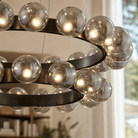 Ellison Bubbles Nested Glass Chandelier 31" - Blushlighting