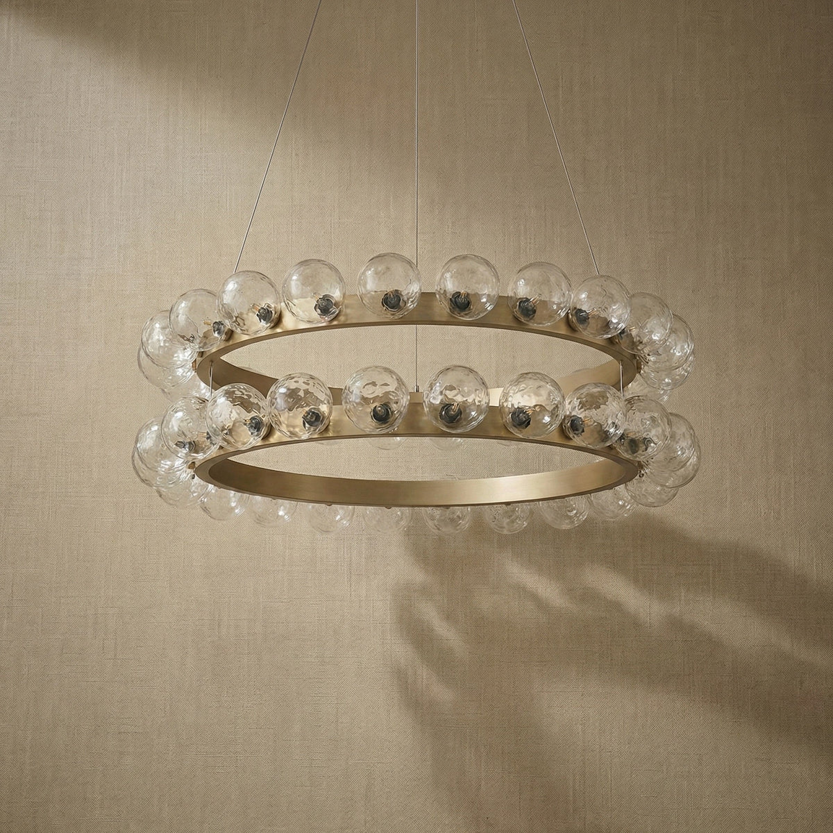 Ellison Bubbles Nested Glass Chandelier 39" - Blushlighting