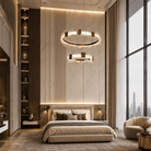 Elodie 2 Tiers Modern Gold Chandelier - Blushlighting