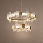 Elodie 2 Tiers Modern Gold Chandelier - Blushlighting