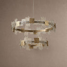 Elodie 2 Tiers Modern Gold Chandelier - Blushlighting