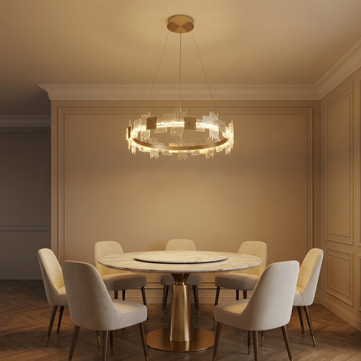 Elodie Modern Pendant Light - Ø23.6" × H9.4" (Ø60 × H24 cm)Blushlighting