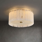 Elysian Alabaster Ceiling Lamp - ∅ 17.7″ x H 9.25″ / Dia 45cm x H 23.5cmBrass & WhiteBlushlighting