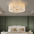 Elysian Alabaster Ceiling Lamp - ∅ 23.6″ x H 9.25″ / Dia 60cm x H 23.5cmBrass & WhiteBlushlighting