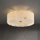 Elysian Alabaster Ceiling Lamp - ∅ 23.6″ x H 9.25″ / Dia 60cm x H 23.5cmBrass & WhiteBlushlighting