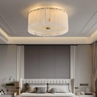 Elysian Alabaster Ceiling Lamp - ∅ 17.7″ x H 9.25″ / Dia 45cm x H 23.5cmBrass & WhiteBlushlighting