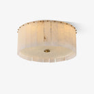Elysian Alabaster Ceiling Lamp - ∅ 17.7″ x H 9.25″ / Dia 45cm x H 23.5cmBrass & WhiteBlushlighting