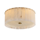 Elysian Alabaster Ceiling Lamp - ∅ 17.7″ x H 9.25″ / Dia 45cm x H 23.5cmBrass & WhiteBlushlighting